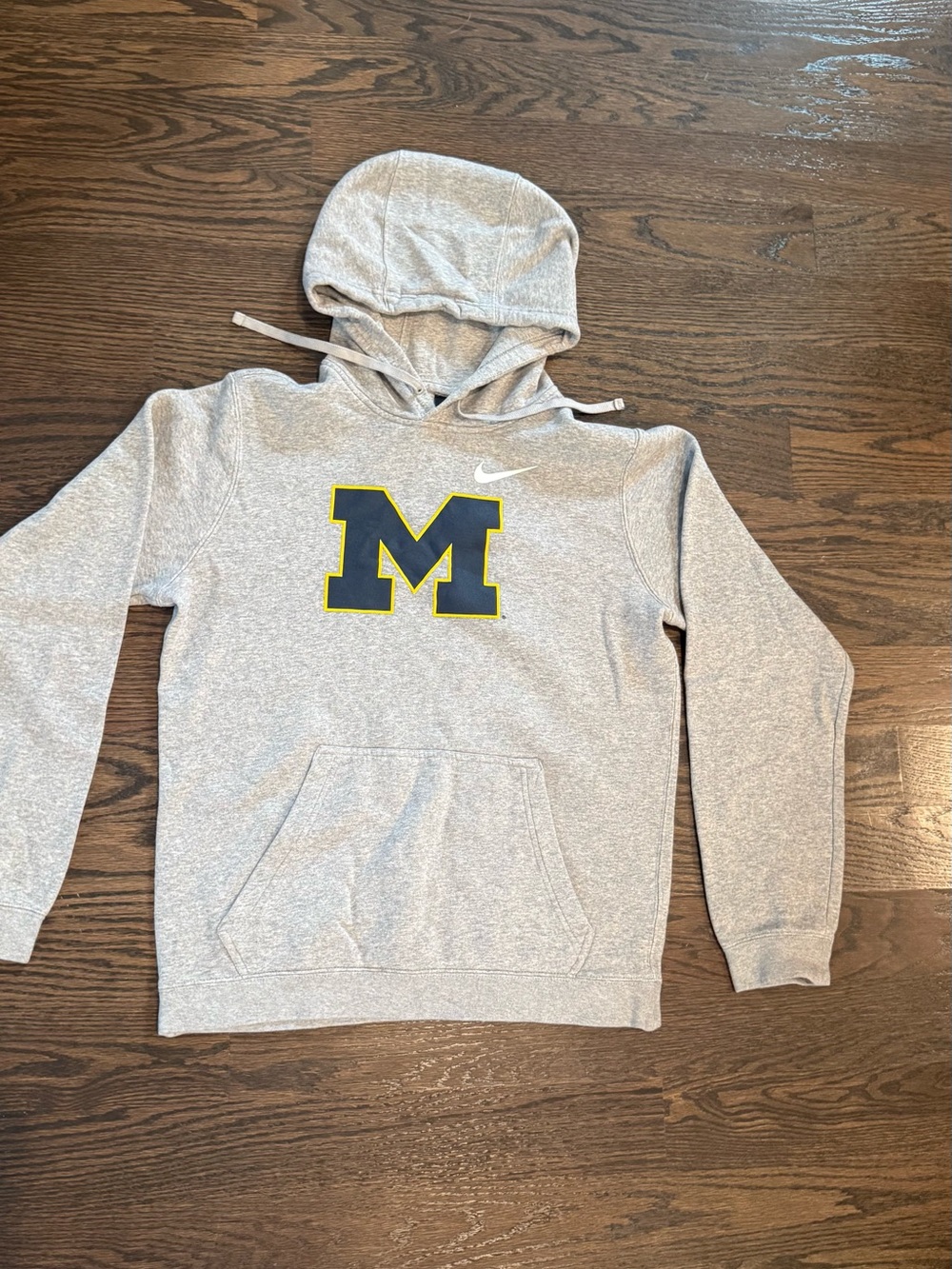 University of Michigan Nike Heather Gray Hoodie